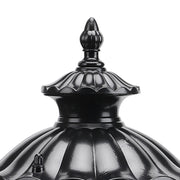 Traditional Textured Black Outdoor Wall Lantern