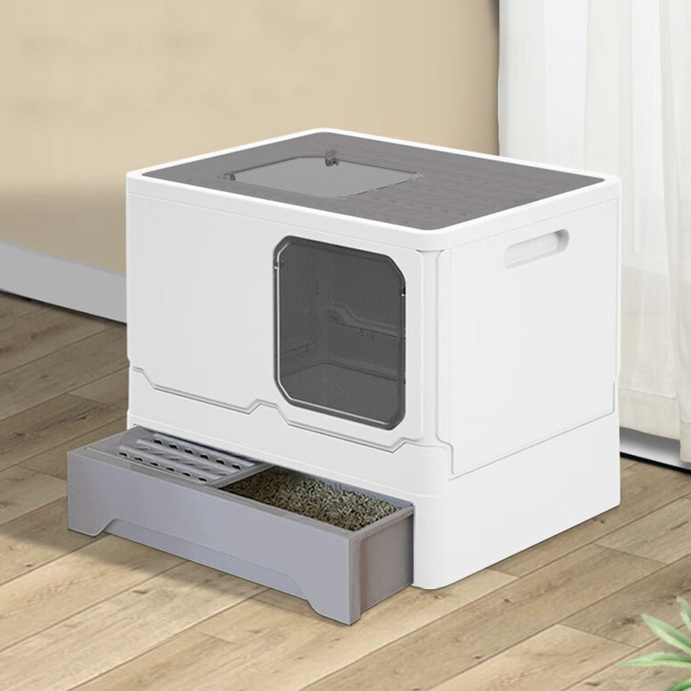 Anti Splash Enclosed Cat Litter Box