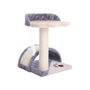 Sisal Cat Scratching Post with Plush Perch