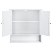 Bathroom Wall-Mounted Storage Cabinet with Double Mirror Doors Bathroom Cabinet Living and Home 