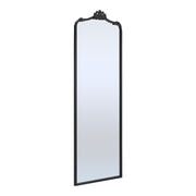 Antique Black Metal Floor Mirror