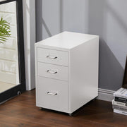 Office Filing Cabinet 3/4/5/6/8Drawers Metal White Chest Storage Unit Wheels Cabinet Living and Home 3 Drawers White 