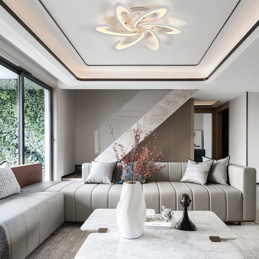 73cm Dia. Modern LED Ceiling Light Acrylic Petal Pendant Lights Ceiling Light Living and Home 