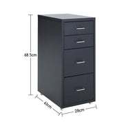 Office Filing Cabinet 3/4/5/6/8Drawers Metal White Chest Storage Unit Wheels Cabinet Living and Home 