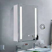 Rectangle LED Illuminated Bathroom Mirror Cabinet (23.62Inch) Bathroom Mirror Cabinets Living and Home 