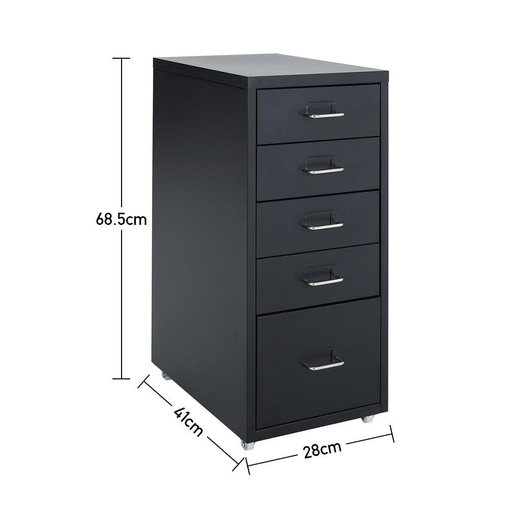 Office Filing Cabinet 3/4/5/6/8Drawers Metal White Chest Storage Unit Wheels Cabinet Living and Home 