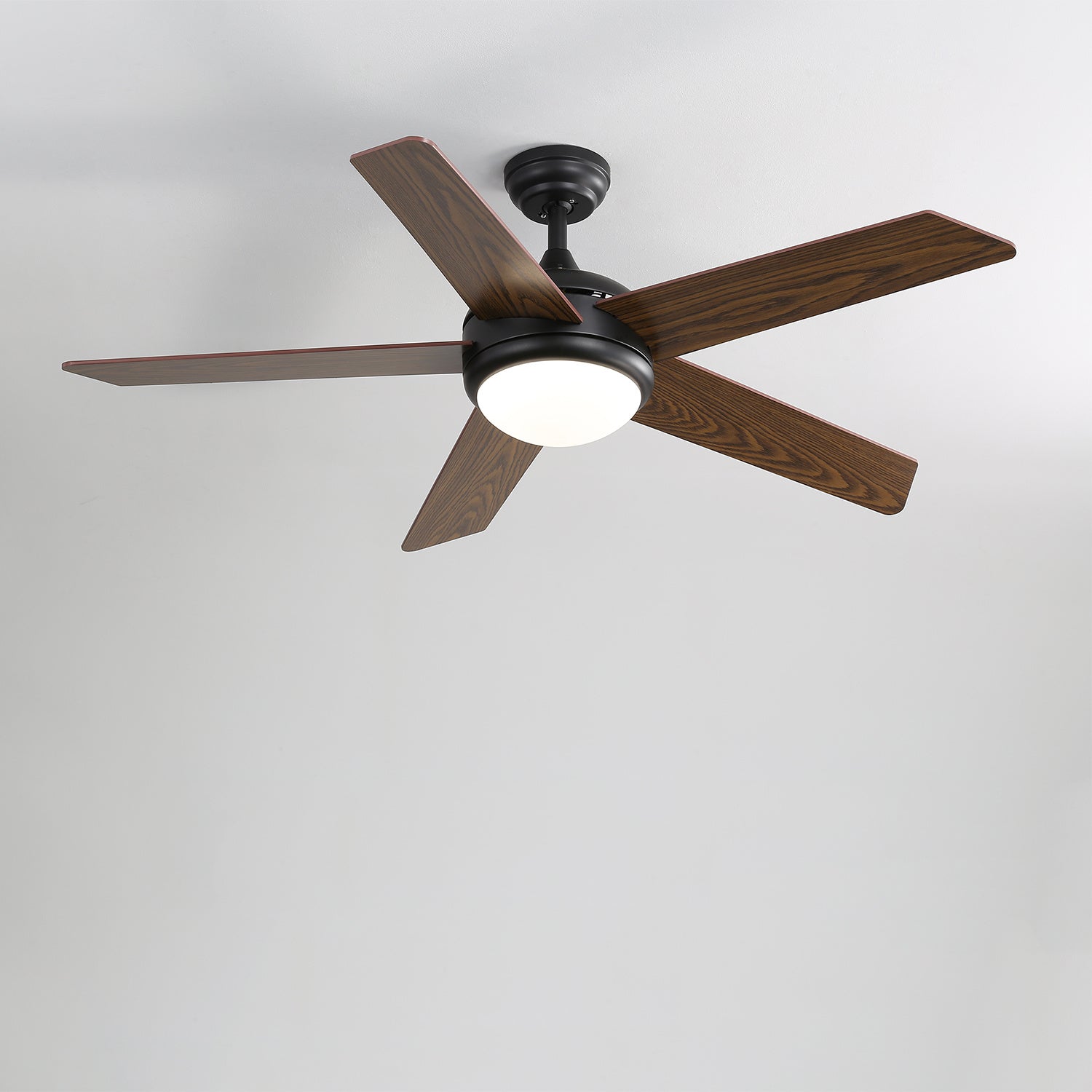 Wooden Blades Ceiling Fan with LED Lamp Light Dimmable & Remote 52Inch Ceiling Light Living and Home 