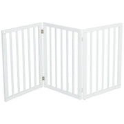 Folding Pet Gate Dog Fence Child Safety Indoor Durable Free Standing Wood Pet Gate Living and Home 