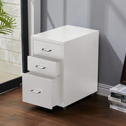 Office Filing Cabinet 3/4/5/6/8Drawers Metal White Chest Storage Unit Wheels Cabinet Living and Home 