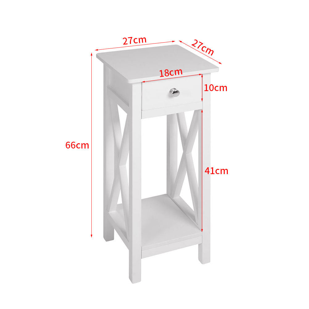 Top Open End Table Classic Side Table for Living Room and Bedroom End Table Living and Home 