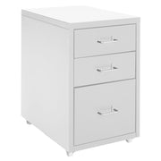 Office Filing Cabinet 3/4/5/6/8Drawers Metal White Chest Storage Unit Wheels Cabinet Living and Home 