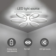 Floral 6 Rings Modern LED Ceiling Light Dimmable with Remote Control Ceiling Light Living and Home 