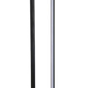 Metal Rectangular LED Floor Lamp with Black Base Floor Lamps Living and Home 