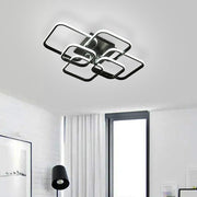 Modern LED Ceiling Light with 6 Squares 102W Flush Mount Pendant Light Ceiling Light Living and Home 