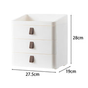 White Desktop Plastic Drawer Storage Organizer Storage Drawers Living and Home 