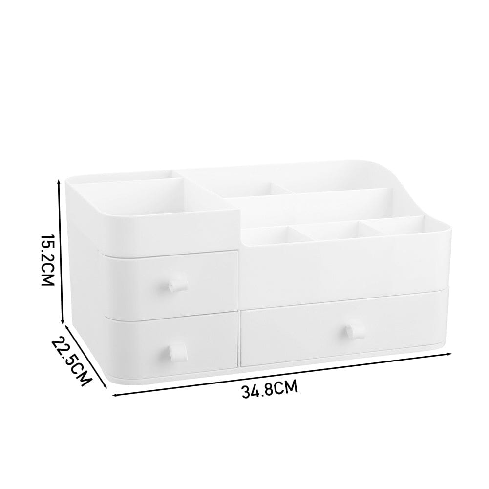 Large Makeup Organizer Storage with Drawers White Makeup Organizers Living and Home 