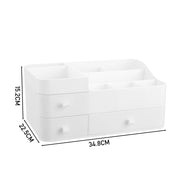 Large Makeup Organizer Storage with Drawers White Makeup Organizers Living and Home 