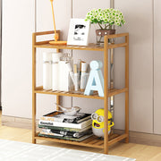 3/4/5 Tiers Wooden Rectangular Standing Storage Shelf