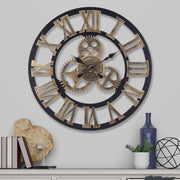 Dia.60cm Large Outdoor Garden Wall Clock Big Roman Numerals Wall Clocks Living and Home 