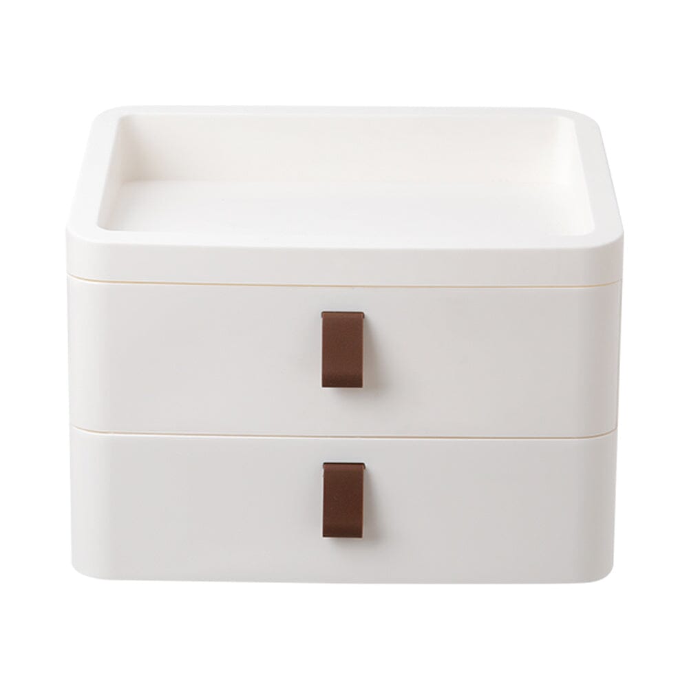 White Desktop Plastic Drawer Storage Organizer Storage Drawers Living and Home 