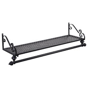 Wall Mounted Metal Clothes Garment Shop Display Rack with Shelf