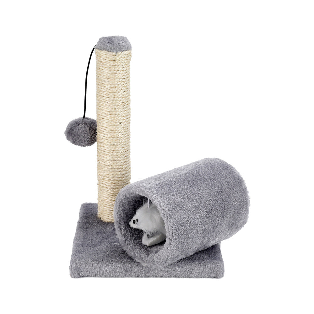 Cat Scratching Post with Toys and Tunnel