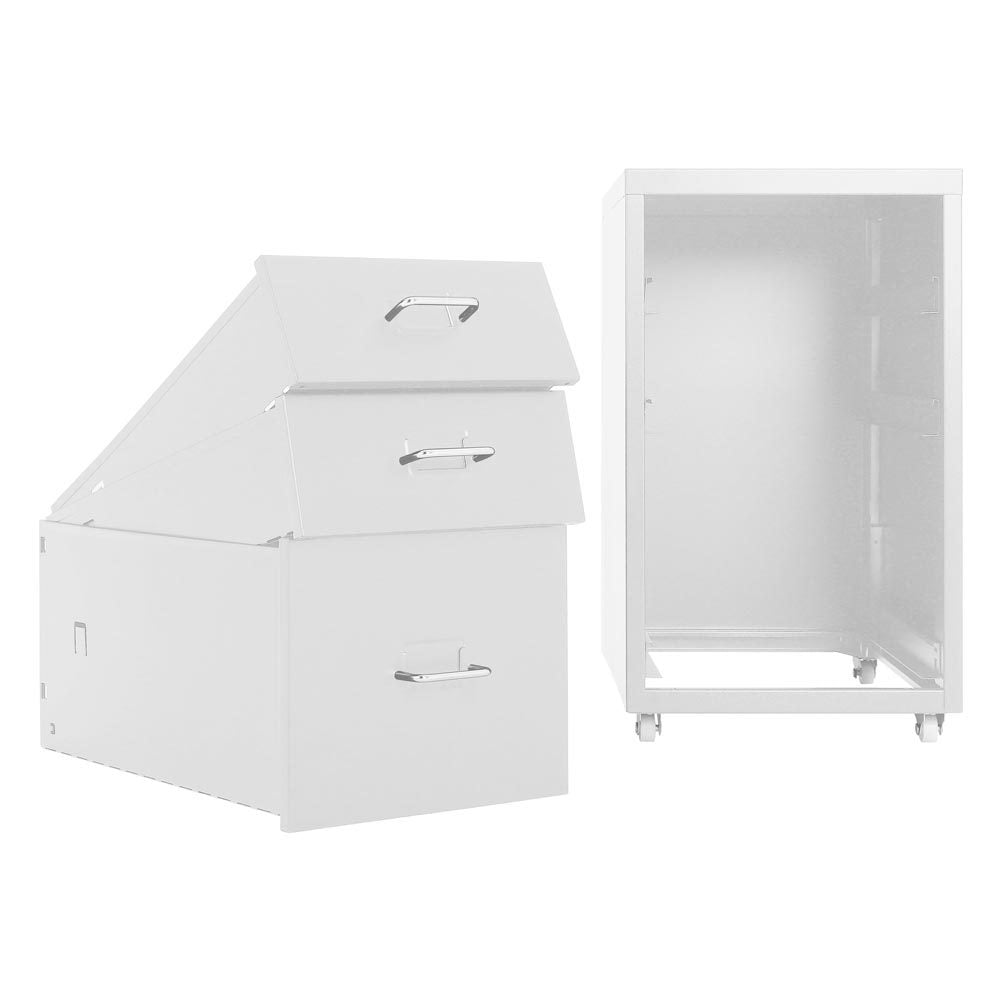 Office Filing Cabinet 3/4/5/6/8Drawers Metal White Chest Storage Unit Wheels Cabinet Living and Home 