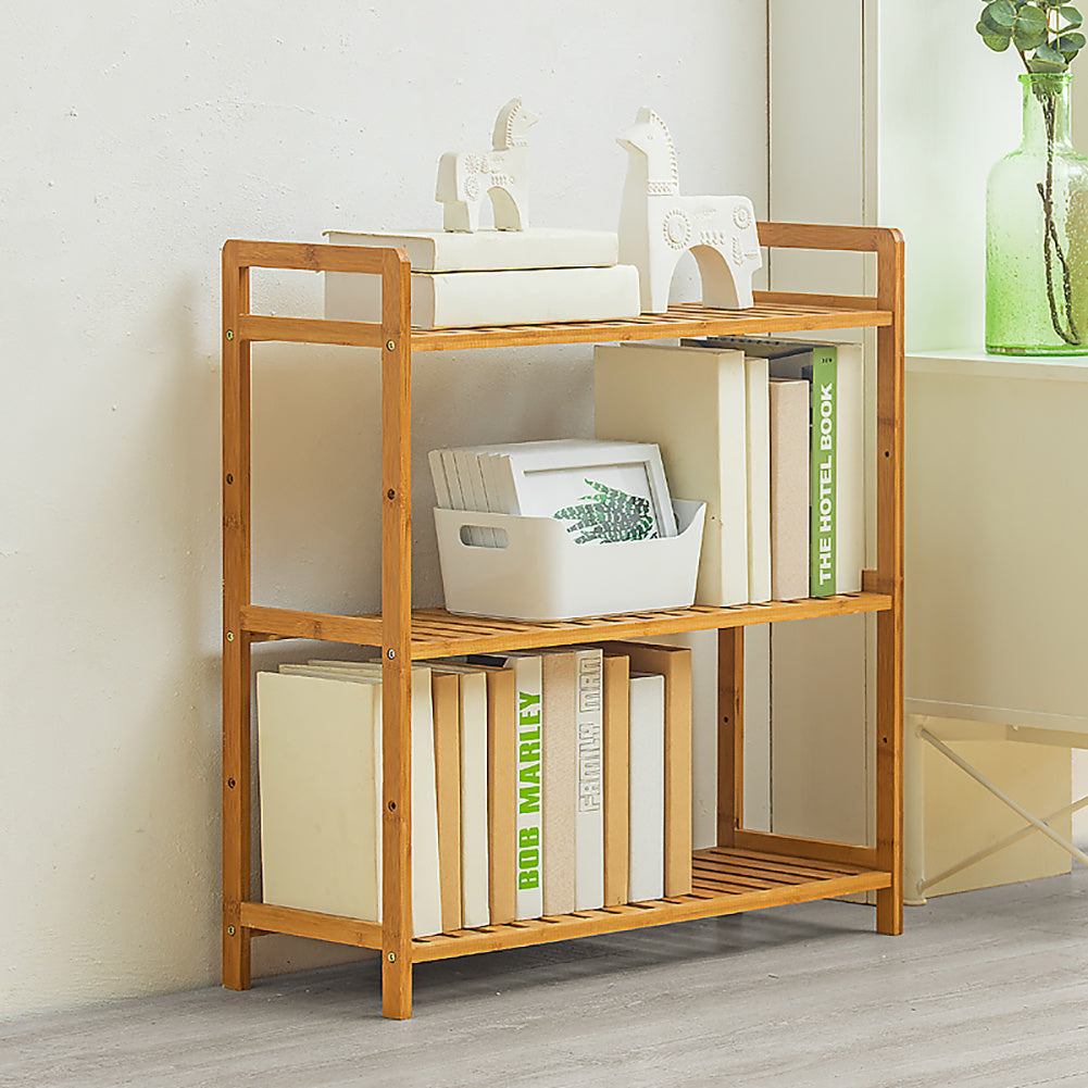 3/4/5 Tiers Wooden Rectangular Standing Storage Shelf