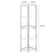 5 Tier Corner Shelf Storage Display White Shelves & Racks Living and Home 2 # 