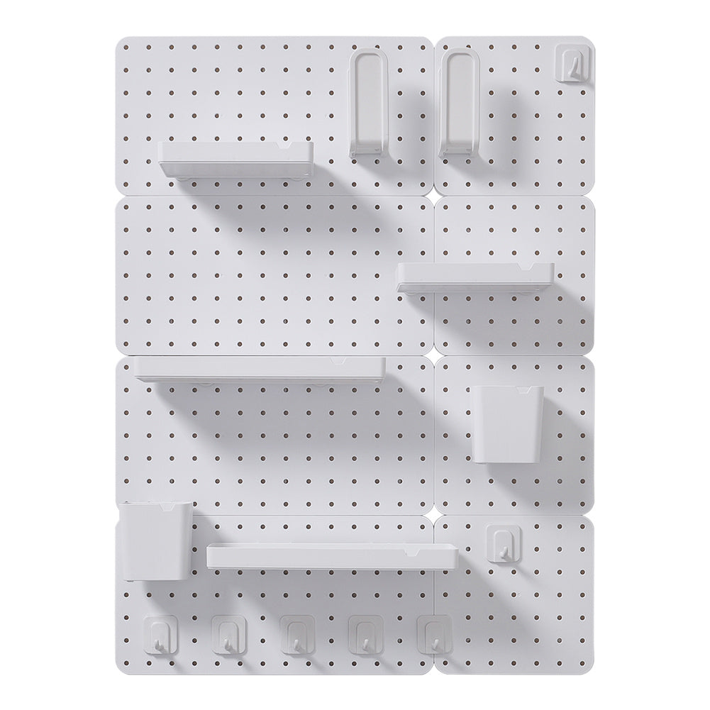 White Pegboard Wall Storage Rack, WZ0091