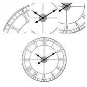 40CM Roman Numeral Skeleton Wall Clock Wallclock Living and Home 