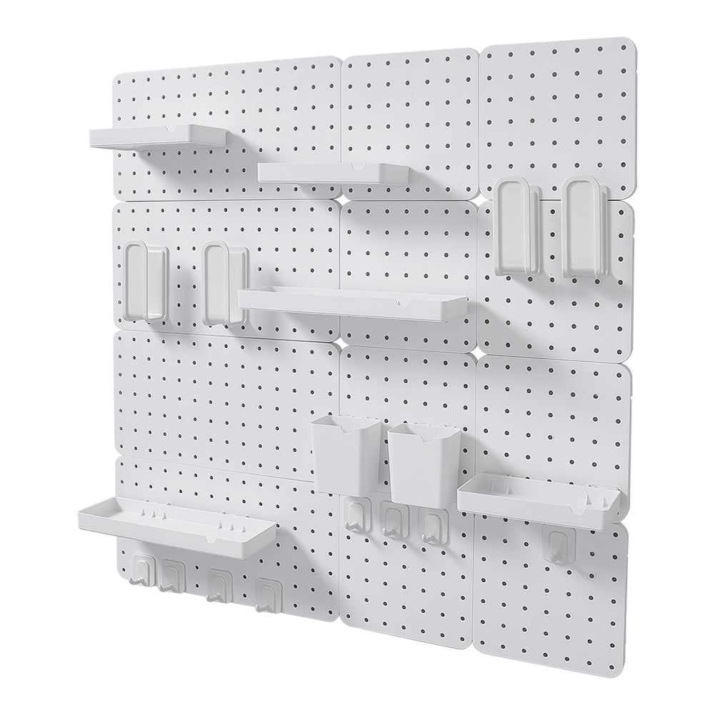 White Pegboard Wall Storage Rack, WZ0090