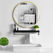 50cm Nordic Round Bathroom Mirror with Frame Bathroom Mirrors Living and Home 