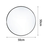 50cm Nordic Round Bathroom Mirror with Frame Bathroom Mirrors Living and Home 