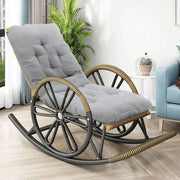 Rocking Chair Tufted Seat Pad Non-Slip Seat Cushion Living and Home 