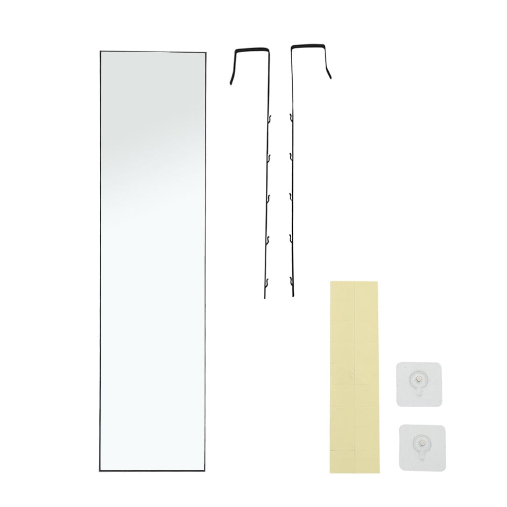 147cm H Metal Frame Over the Door Full Length Mirror Wall Mirrors Living and Home 