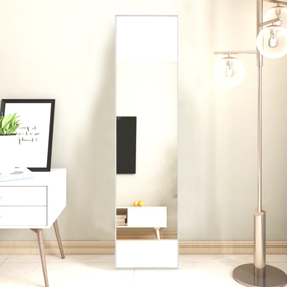 147cm H Metal Frame Over the Door Full Length Mirror Wall Mirrors Living and Home 