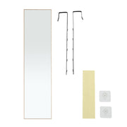 147cm H Metal Frame Over the Door Full Length Mirror Wall Mirrors Living and Home 