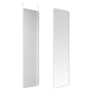 147cm H White Full Length Mirror with Rounded Corners Door Hanging Wall Mirrors Living and Home 