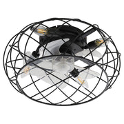 Black Cage Ceiling Fan Light Ceiling Fans Living and Home 