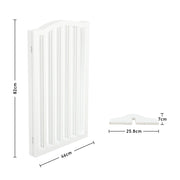 Foldable Freestanding Pet Gate 3 Panels 4 Panels Safety Fence Pet Supplies Living and Home 