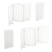 Foldable Freestanding Pet Gate 3 Panels 4 Panels Safety Fence Pet Supplies Living and Home 