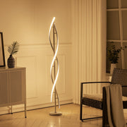 Spiral Floor Lamp 60W Dimmable Lighting with Remote Control Floor Lamps Living and Home White 