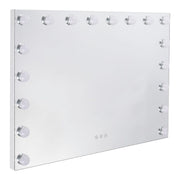 70cm W Rectangle Hollywood Vanity Mirror with 18 Dimmable LED Bulbs LED Make Up Mirrors Living and Home 