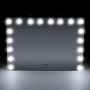 70cm W Rectangle Hollywood Vanity Mirror with 18 Dimmable LED Bulbs LED Make Up Mirrors Living and Home 