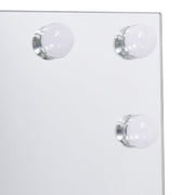 70cm W Rectangle Hollywood Vanity Mirror with 18 Dimmable LED Bulbs LED Make Up Mirrors Living and Home 