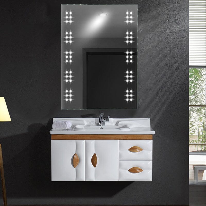 60cm Height Wall Bathroom Mirror Cabinet with Lights Bathroom Mirror Cabinets Living and Home 