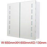 Bluetooth-Enabled LED Mirror Cabinet for Modern Bathrooms with Double Doors Bathroom Mirror Cabinets Living and Home 