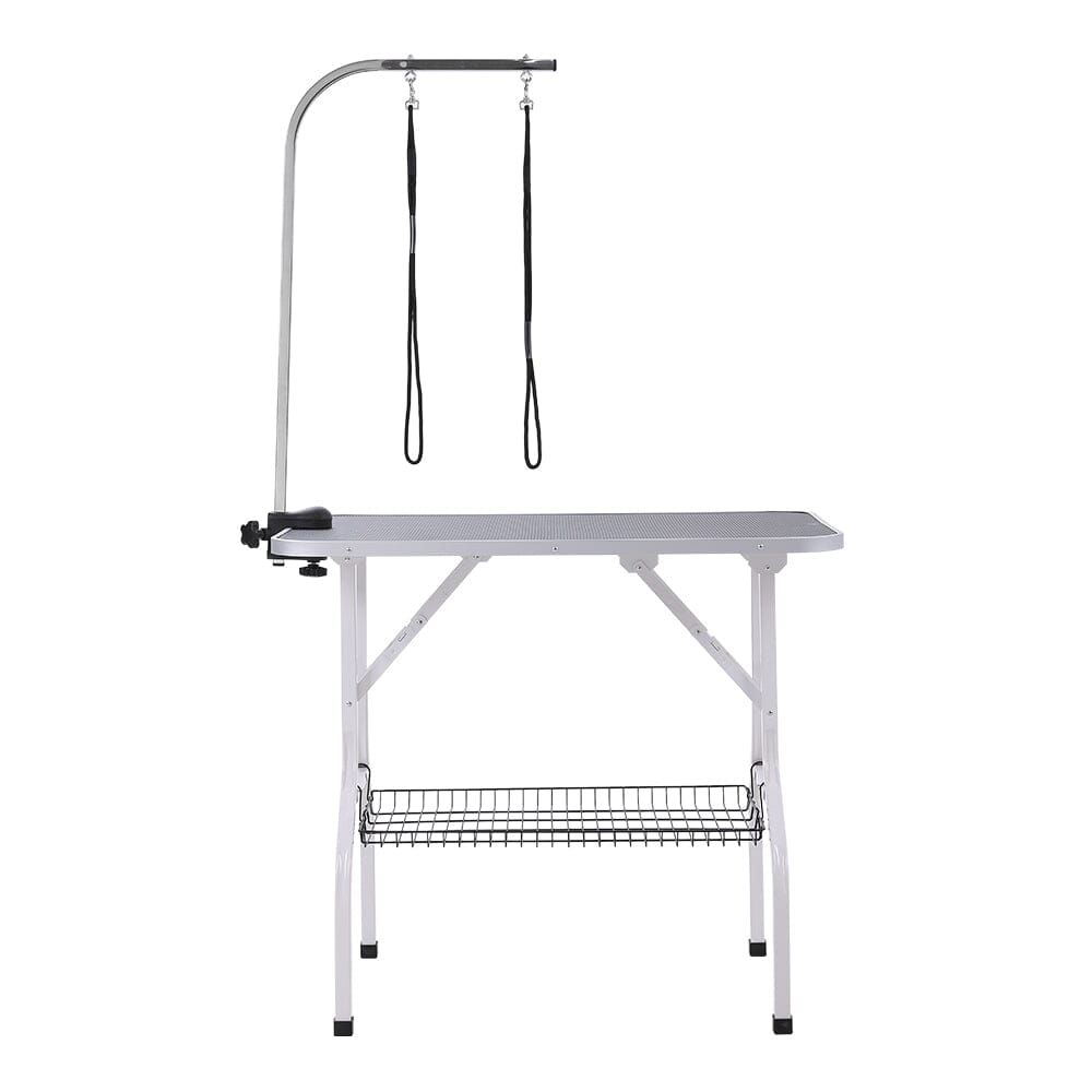 Pet Grooming Table with Mesh Basket Pet Grooming Tables Living and Home 