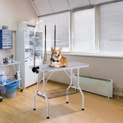 Pet Grooming Table with Mesh Basket Pet Grooming Tables Living and Home 